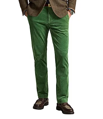 Straight Fit Stretch Corduroy Pants by Polo Ralph Lauren