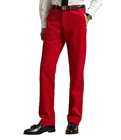Straight Fit Stretch Corduroy Pants by Polo Ralph Lauren