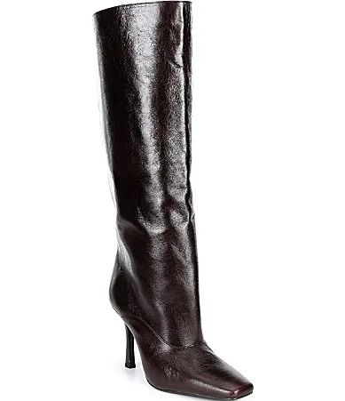 All-Nighter Leather Snip Toe Tall Dress Boots by GB