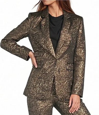 Amira Metallic Jacquard Blazer by Antonio Melani