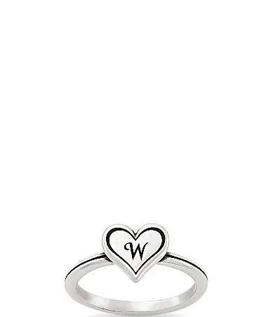 Delicate Heart Initial Ring by James Avery