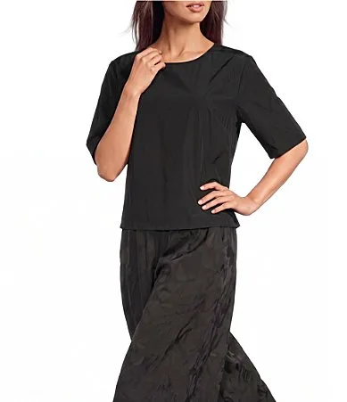 Simon Memory Crunch Round Neck Short Sleeve Shirt by Bryn Walker