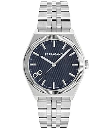Ferragamo Edge Quartz Analog Stainless Steel Bracelet Watch