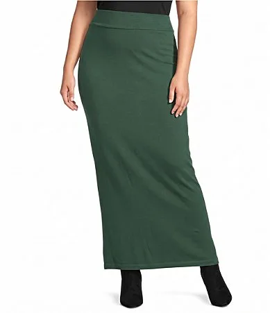 Grey French Terry Slim Coordinating Pencil Skirt