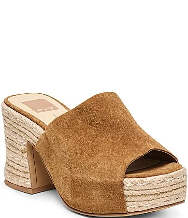 Bohdi Espadrille Suede Platform Sandals by Dolce Vita