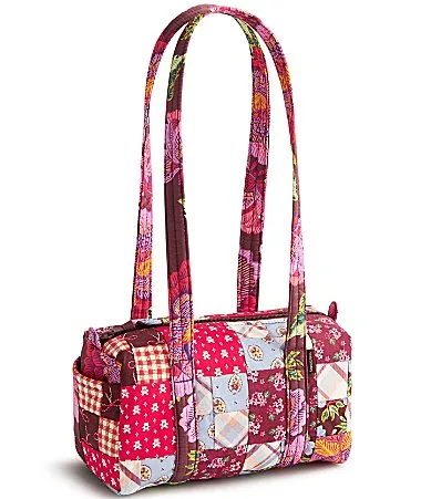 Original 100 Festive Check Patchwork Shoulder Bag by Vera Bradley
