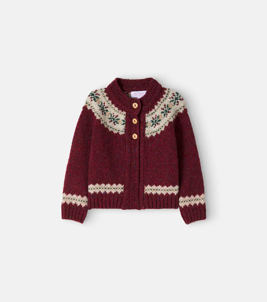 Taylor Fair Isle Wool-Blend Cardigan by La Coqueta