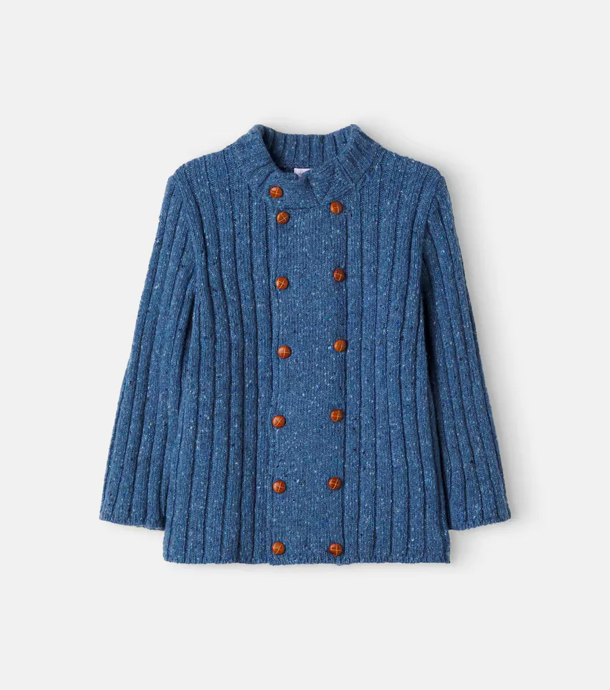 Bolo Wool-Blend Cardigan by La Coqueta