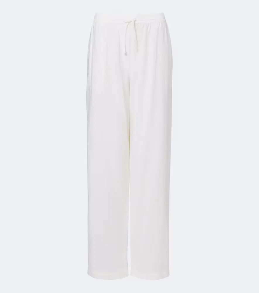 Kriza Cotton Poplin Wide-Leg Pants