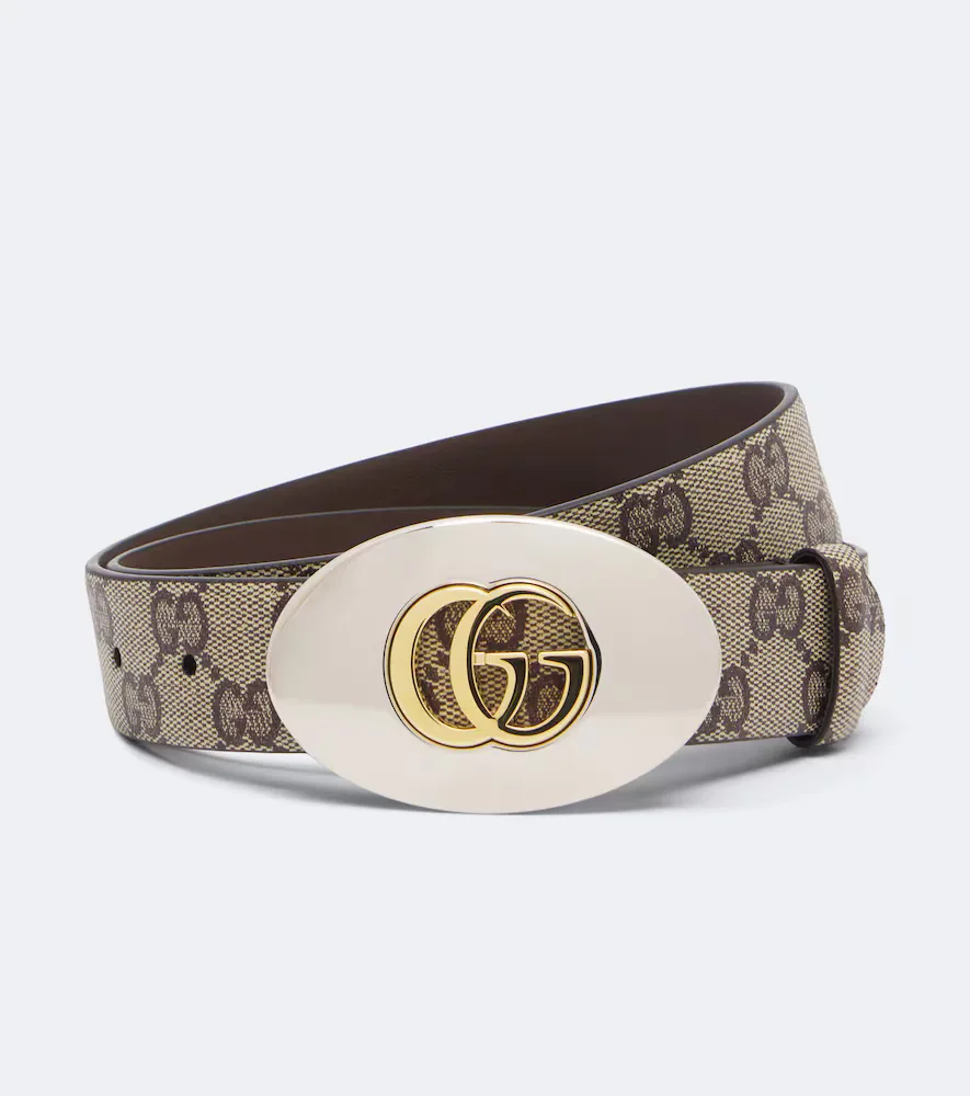 Double G GG Canvas Belt by Gucci