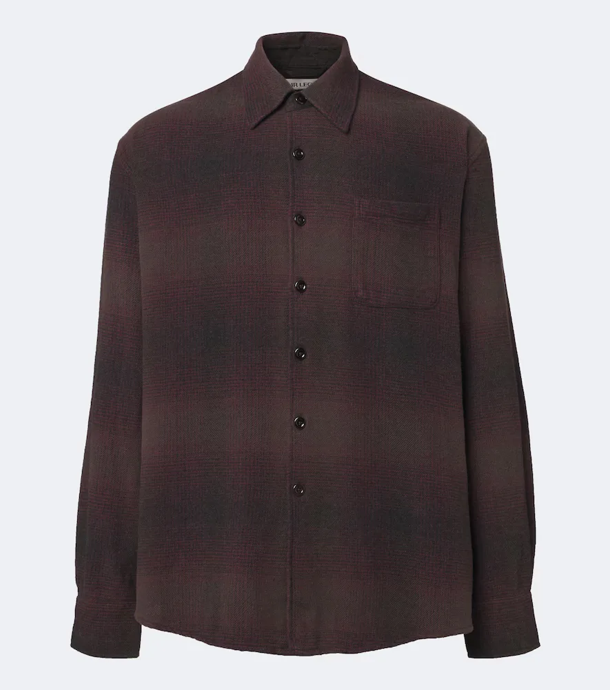 Above Checked Cotton-Blend Shirt by Our Legacy
