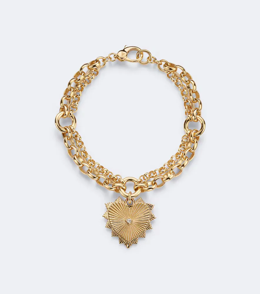 True Love 18kt Gold Bracelet with Diamond by Foundrae