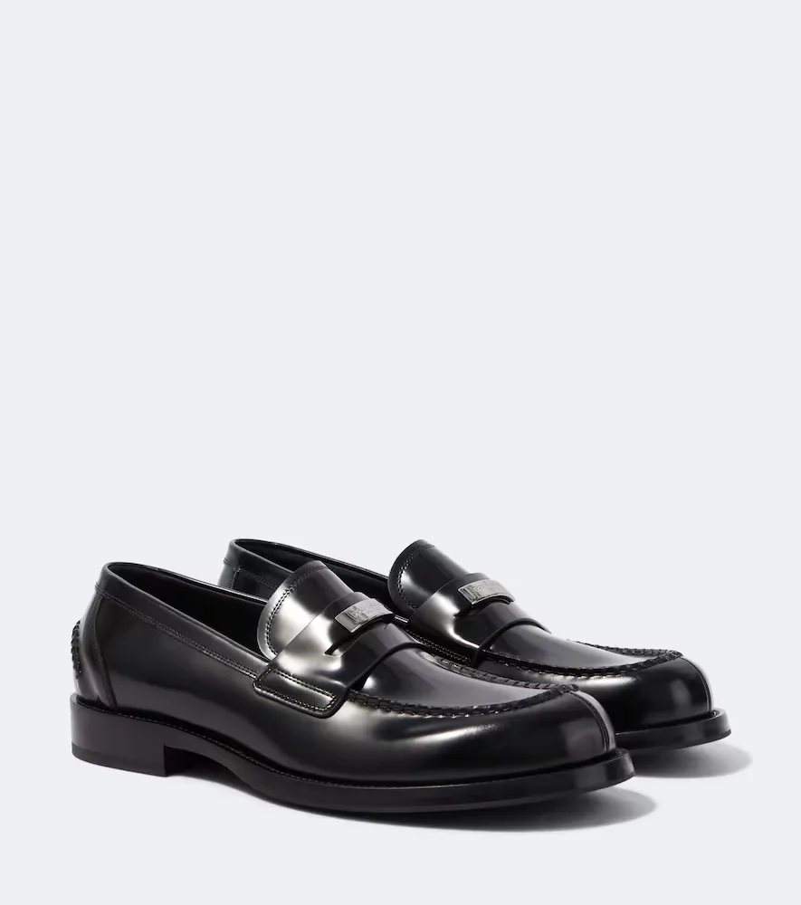 Leather Penny Loafers by Dolce&Gabbana