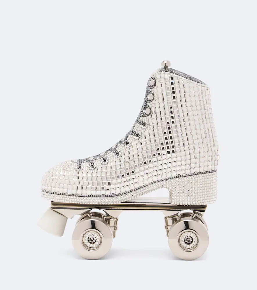Roller Skate Roxie Embellished Clutch