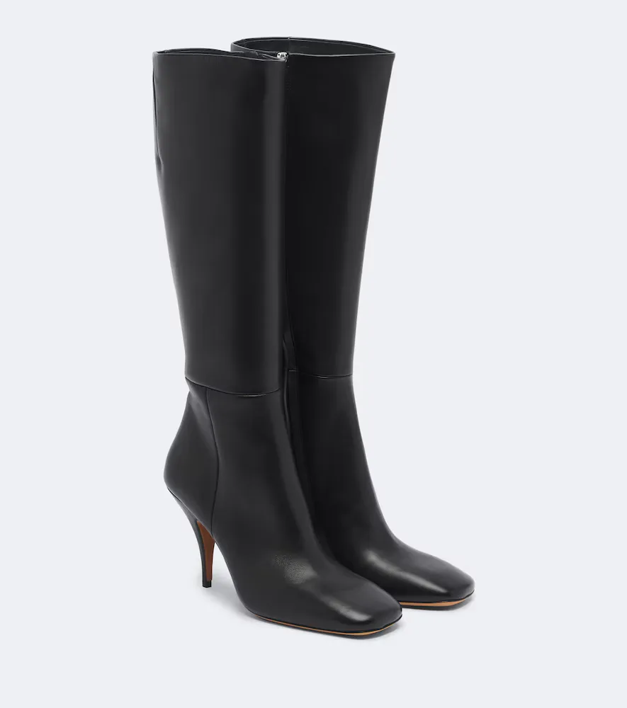 Credo Leather Knee-High Boots by Jude