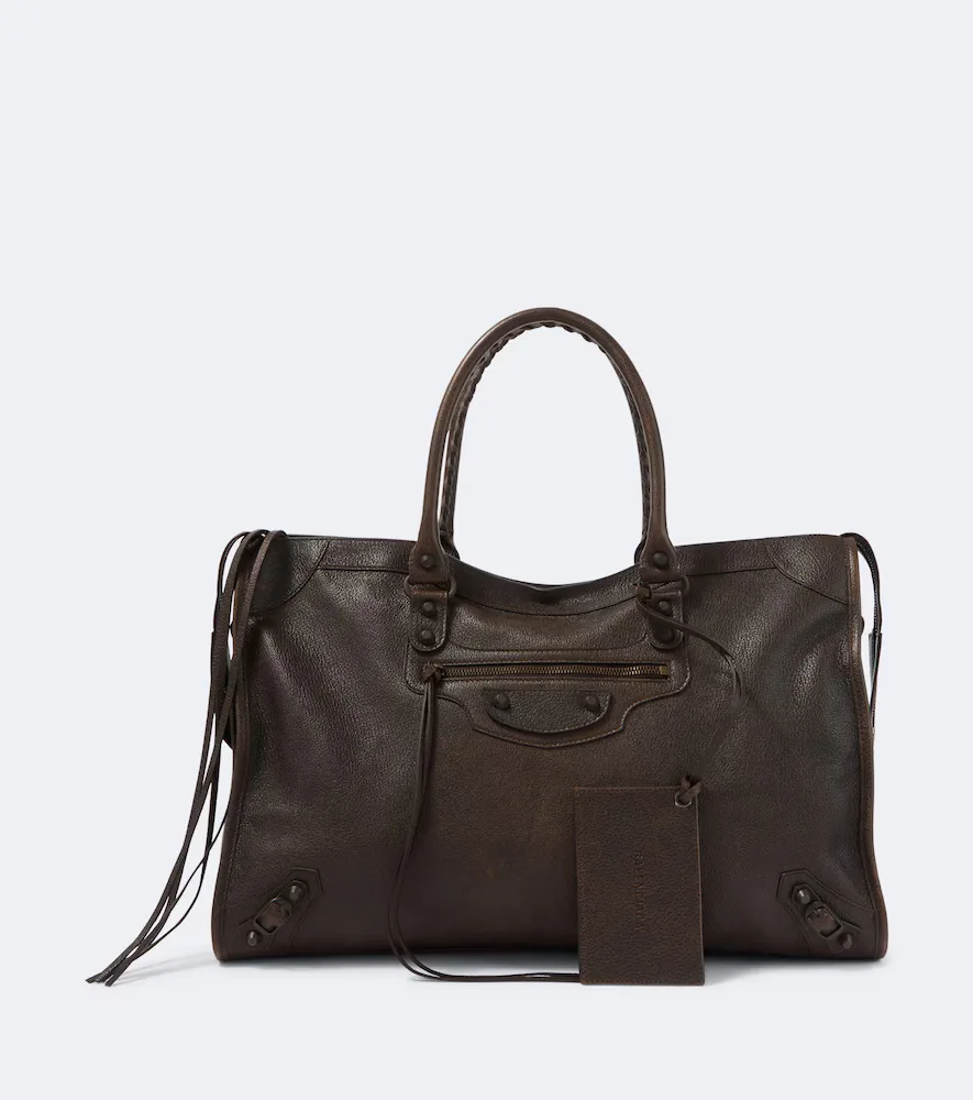 Le City Large Leather Tote Bag