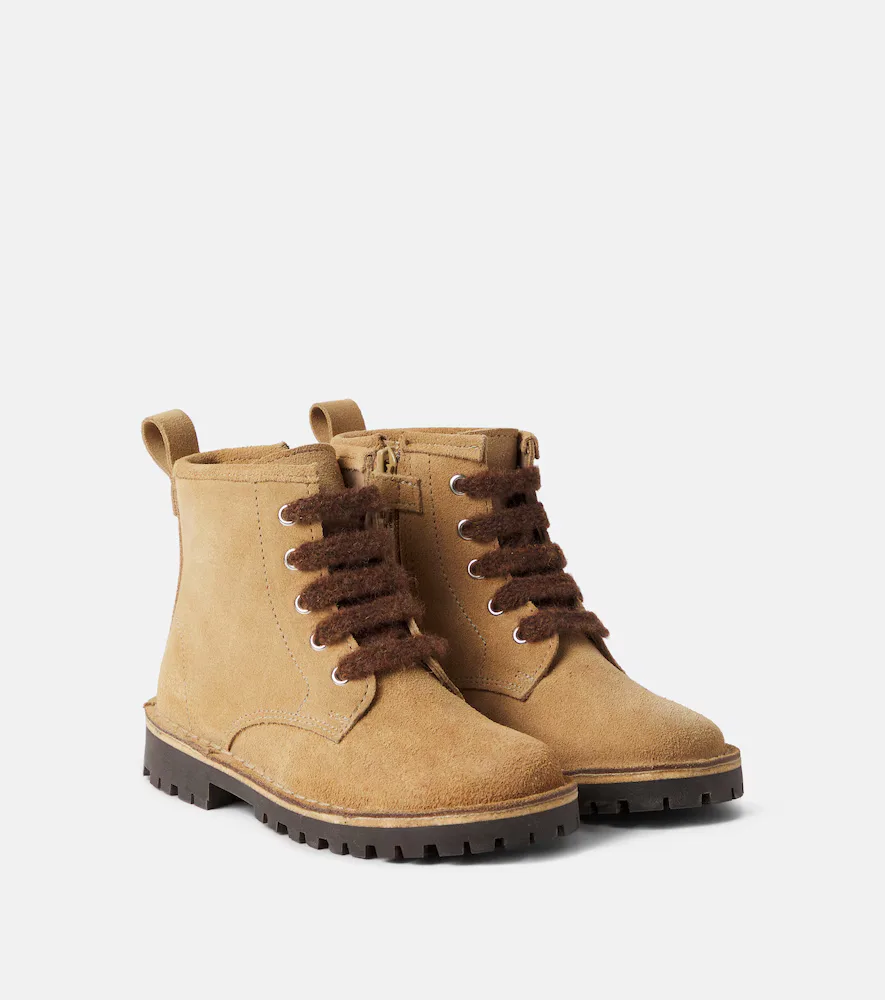 PP Suede Lace-Up Boots by Pepe