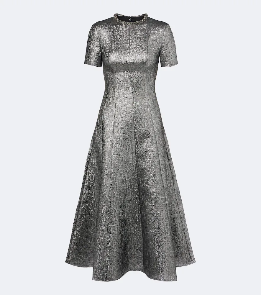 Lam Jacquard Maxi Dress by Roland Mouret