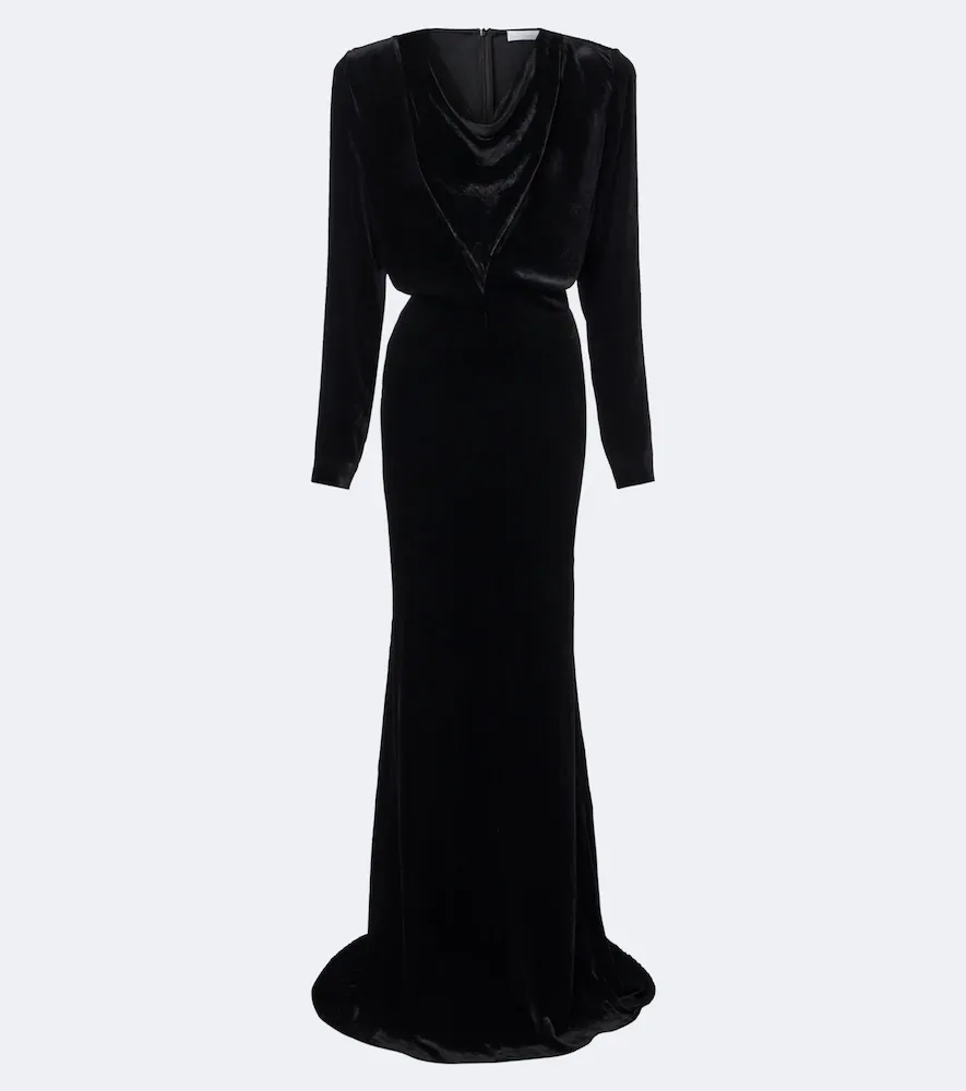 Draped Velvet Gown by Stella McCartney