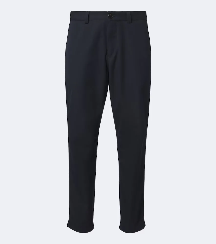 Cotton and Wool Tapered Pants by Brunello Cucinelli