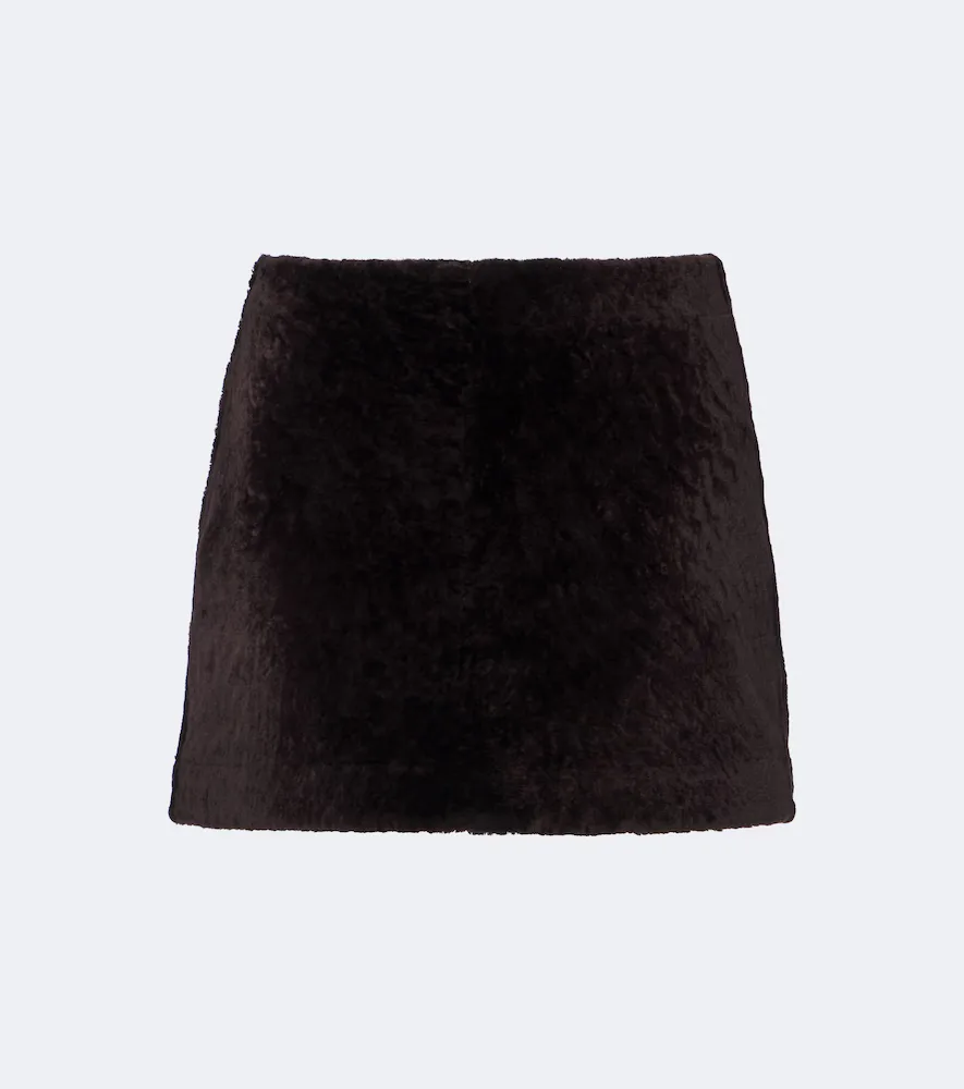 Melody Shearling Miniskirt by Arma