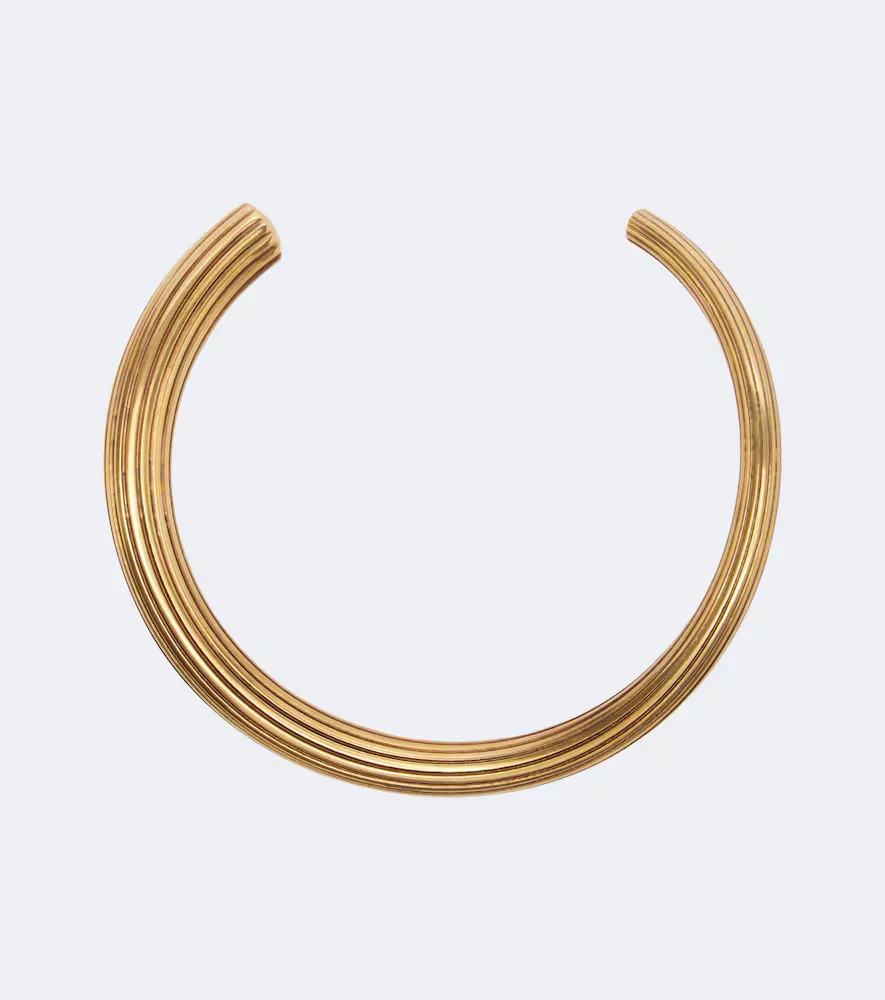 Santa Fe 18kt Gold-Plated Brass Choker by Khaite