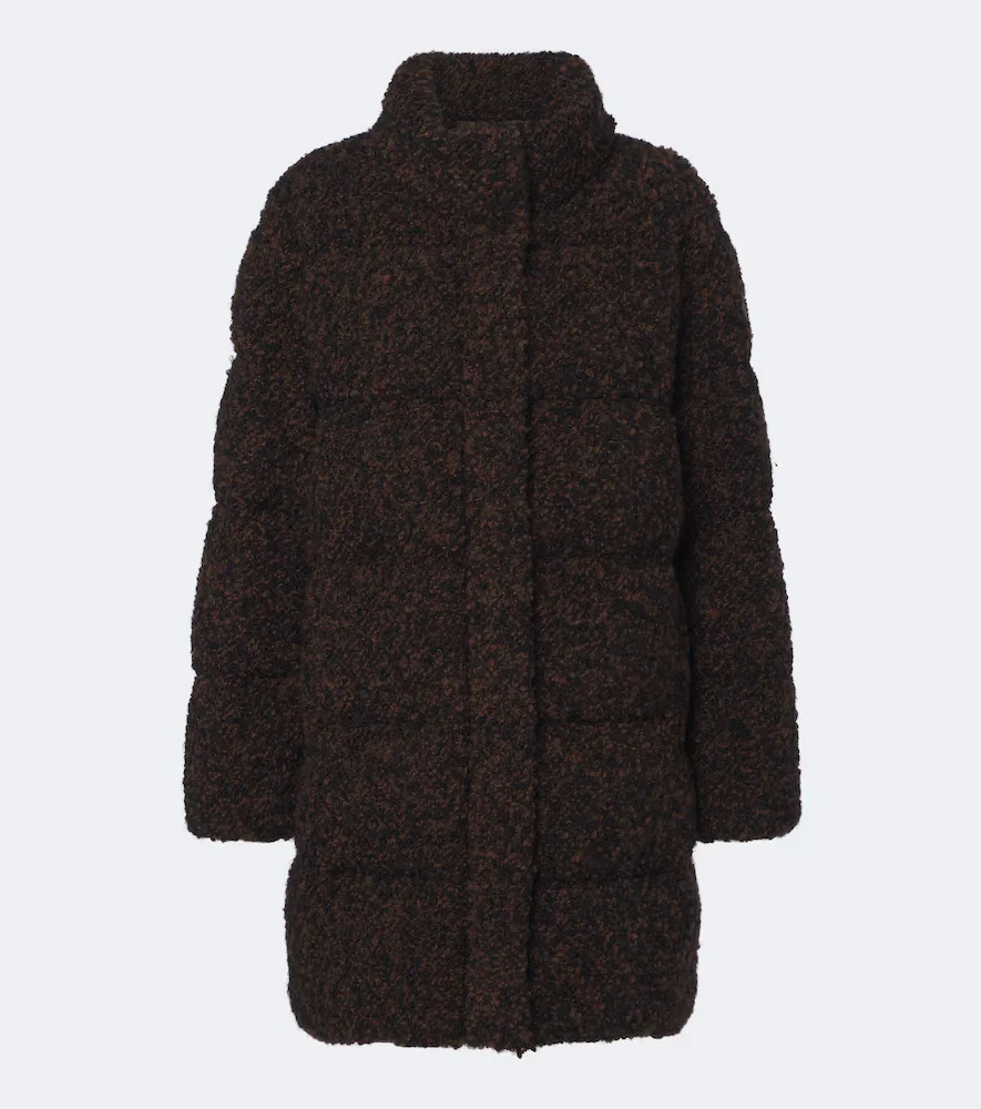 Remarquable Bouclé Down Coat by Moncler