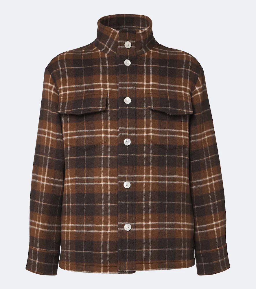 St. Moritz Plaid Cashmere Overshirt