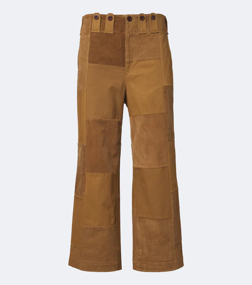 Patchwork Cotton Wide-Leg Pants by Junya Watanabe