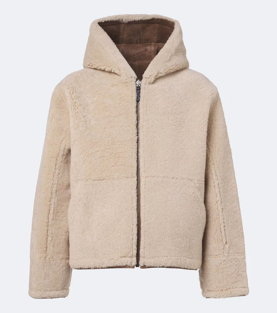 Reversible Shearling and Leather Jacket by Yves Salomon