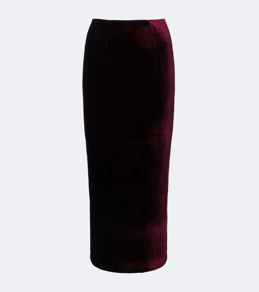 Velvet Pencil Skirt by Roland Mouret