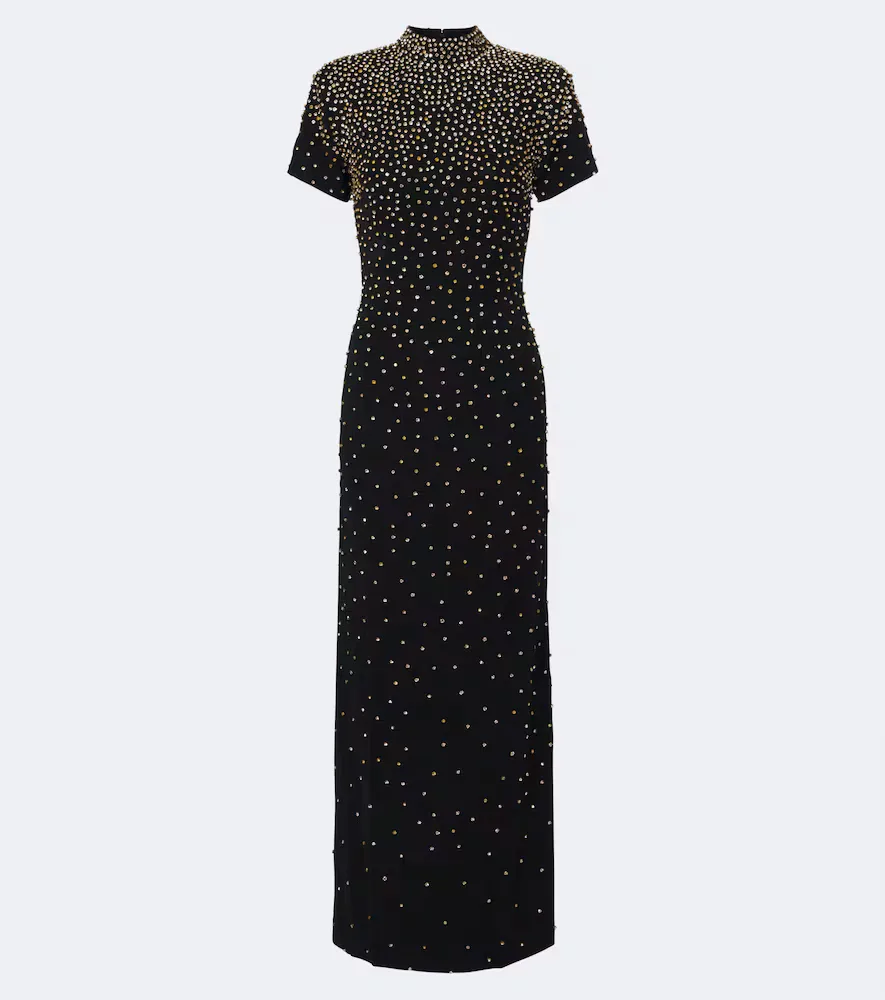 Nyx Constellation Bloom Embellished Gown by La Fuori