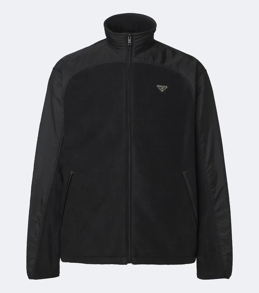 Re-Nylon and Fleece Jacket by Prada