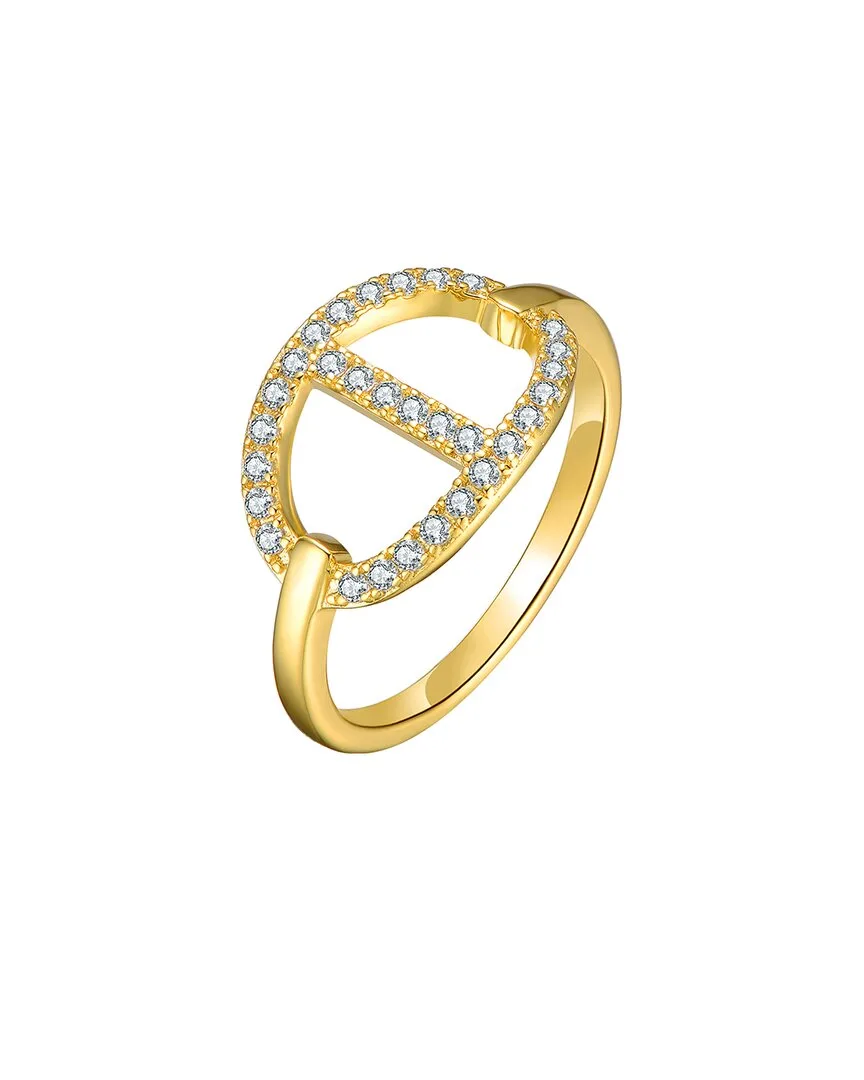 14K Plated Cz Ring by Rachel Glauber