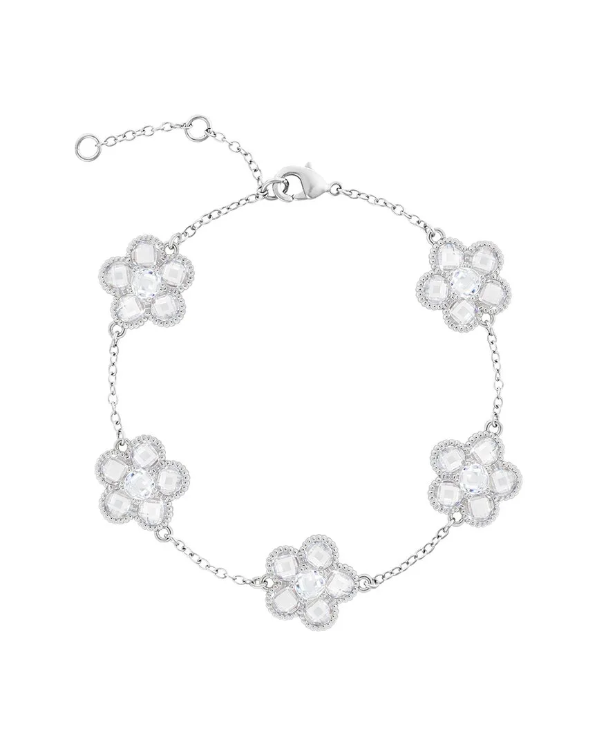 Flower Cz Station Bracelet by Jankuo