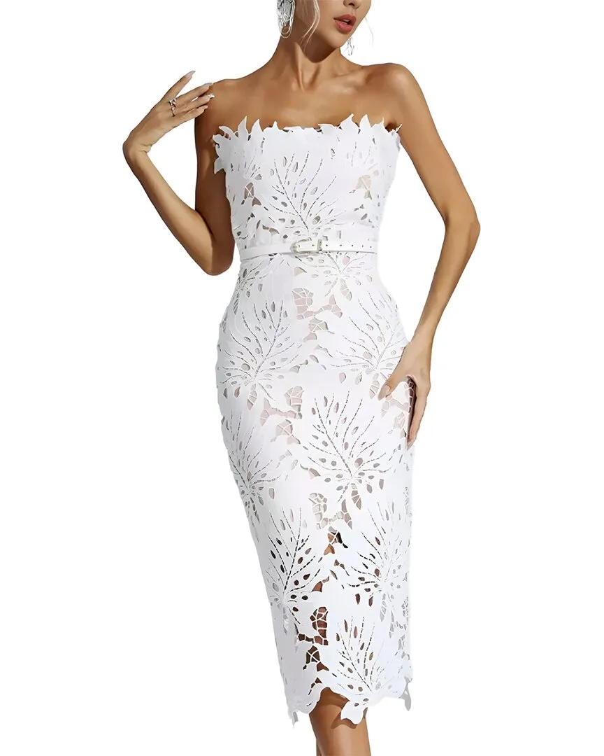 Solid Midi Dress by Amina Glam