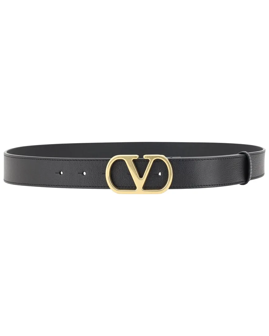 Vlogo Signature Leather Belt by Valentino