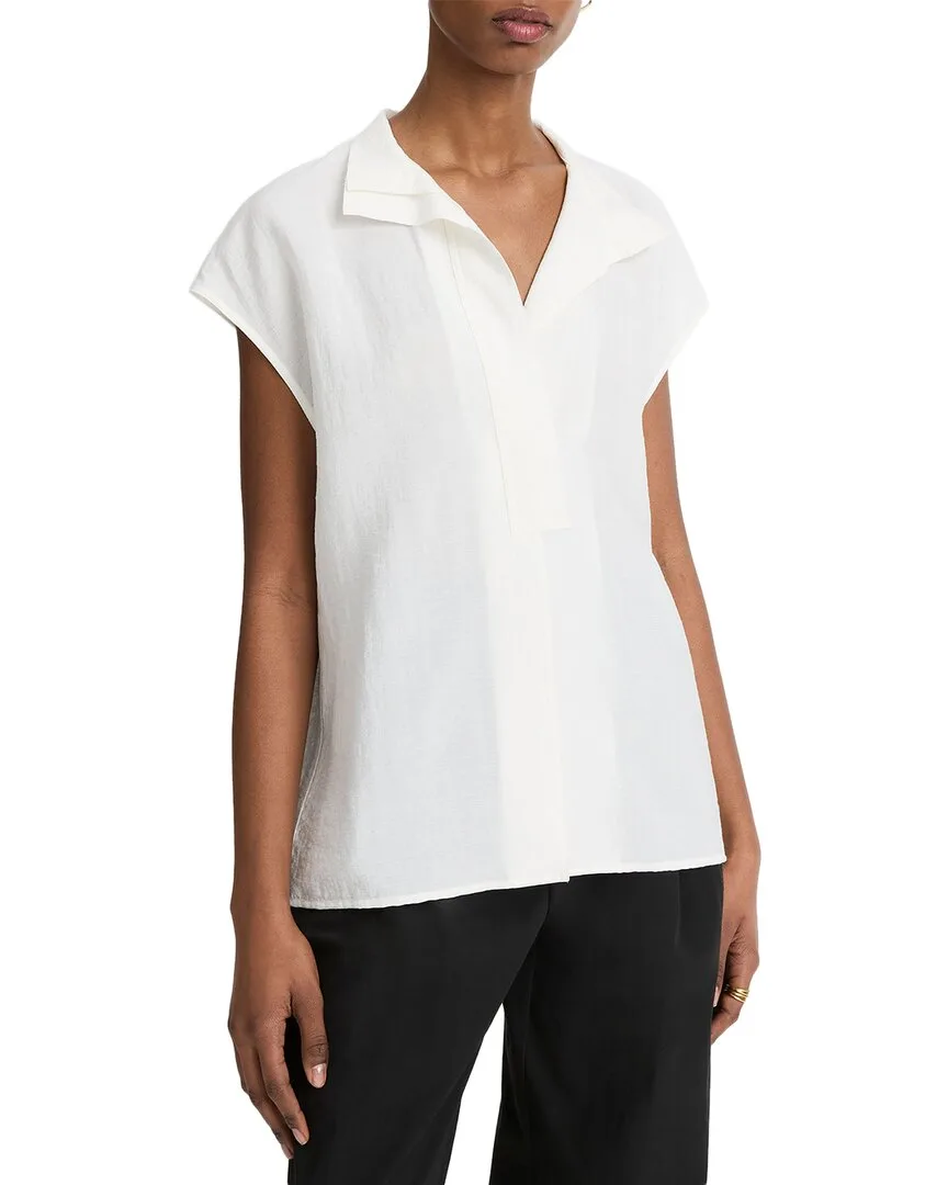 Cap Sleeve Blouse by Vince