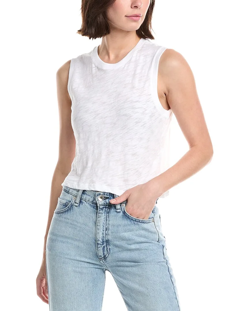 Slub Sleeveless Schoolboy T-Shirt by ATM Anthony Thomas Melillo