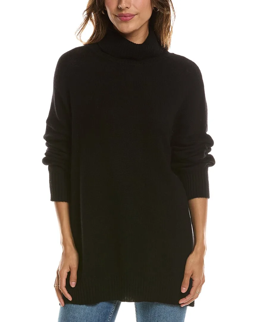 Luxe Mock Neck 100% Cashmere Sweater by Forte Cashmere