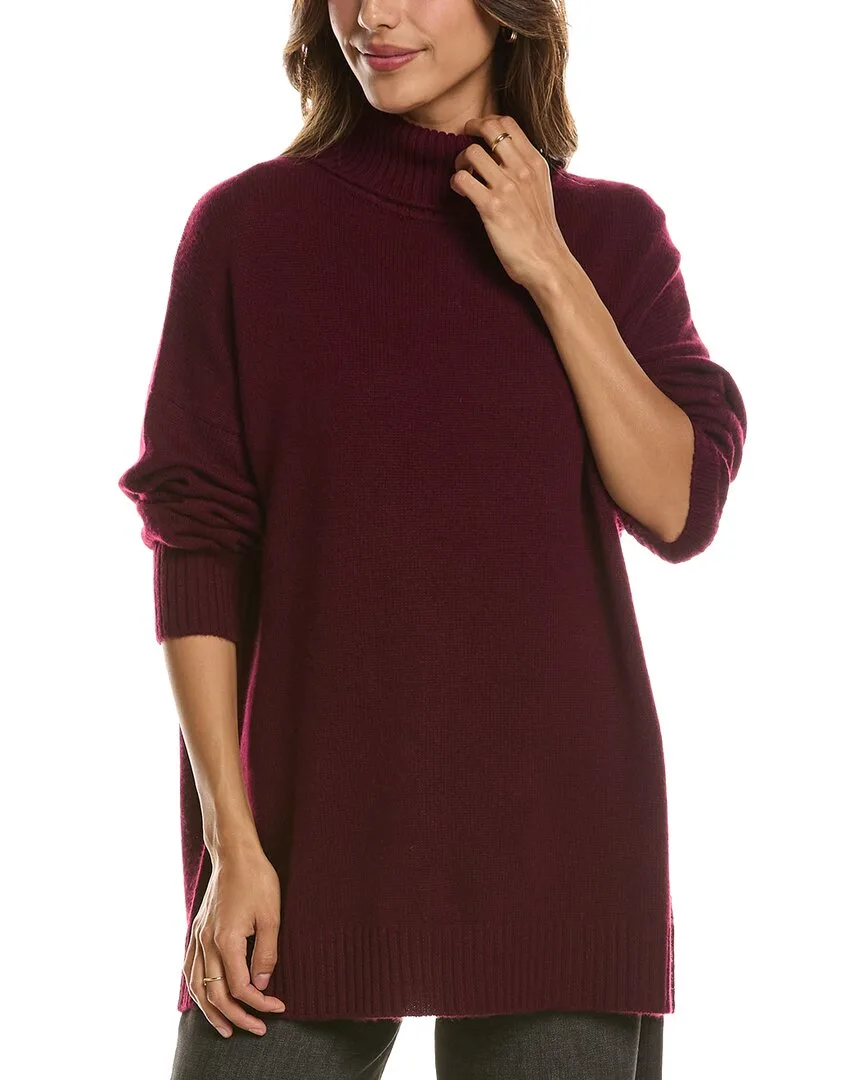 Luxe Mock Neck 100% Cashmere Sweater