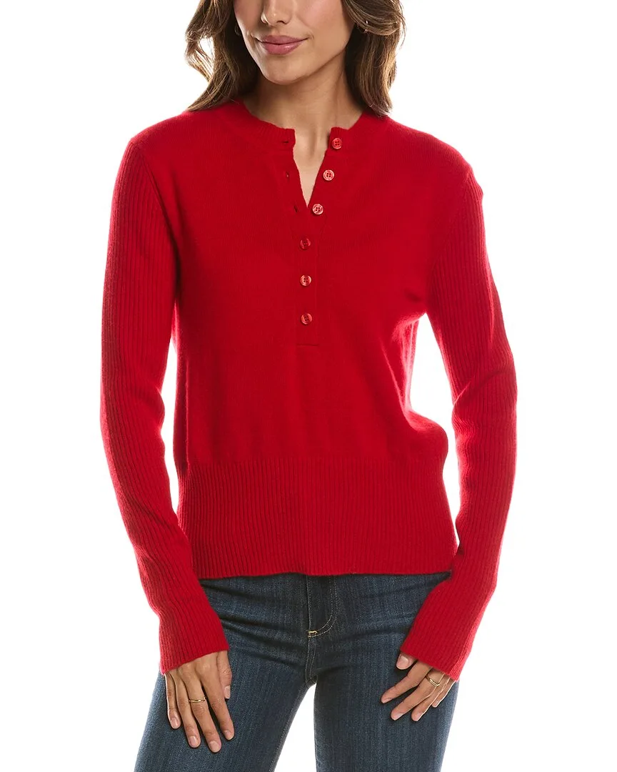 Crewneck 100% Cashmere Henley