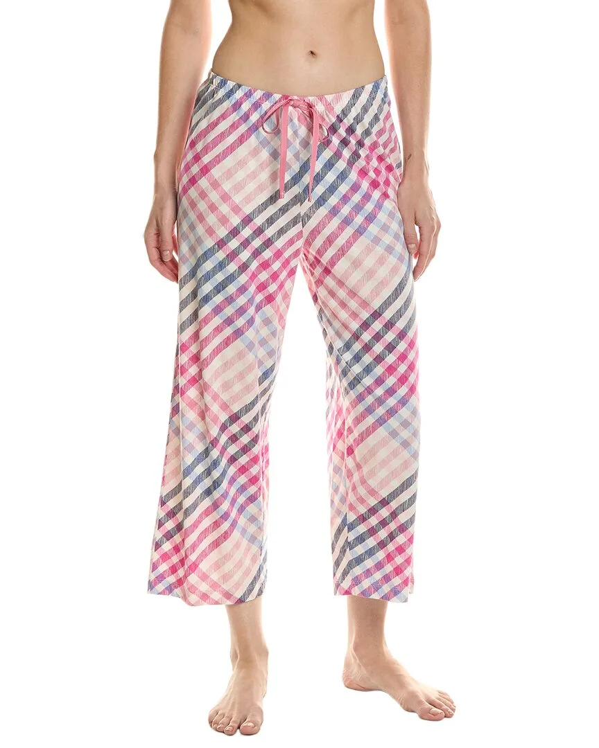 Sketchy Plaid Pajama Capri by HUE