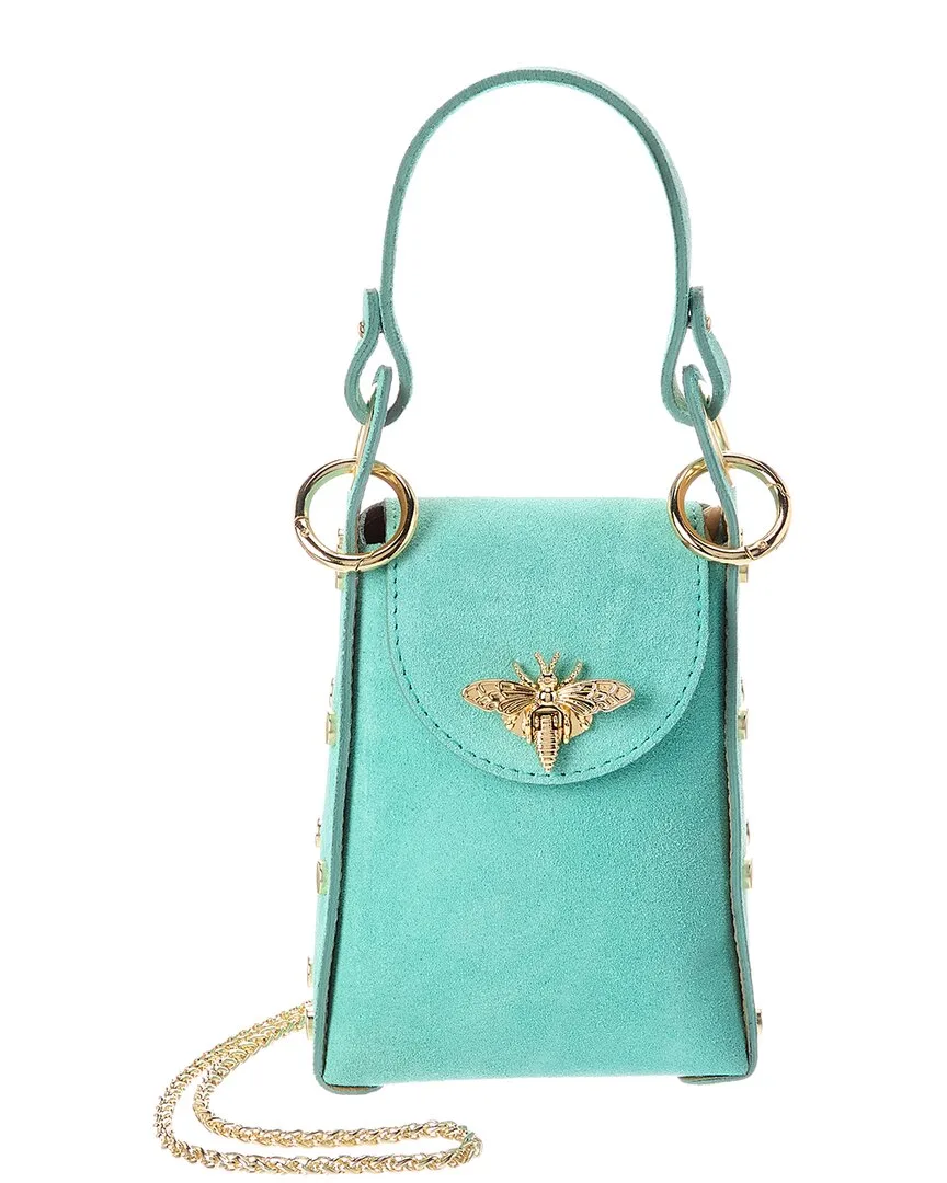 Raina Suede Mini Bee Bag by Persaman New York