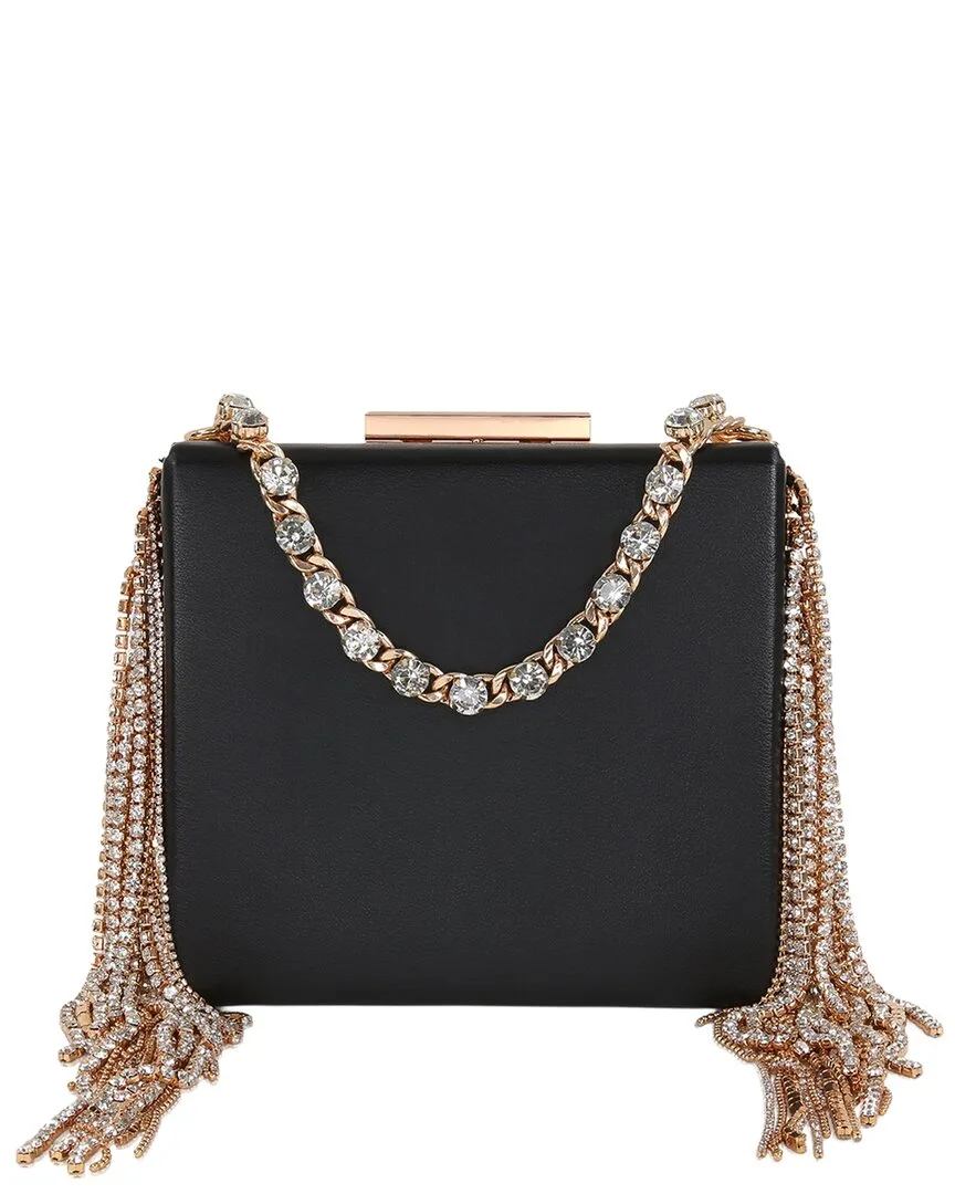 Jewel Badgley Mischka Ryker Leather Clutch