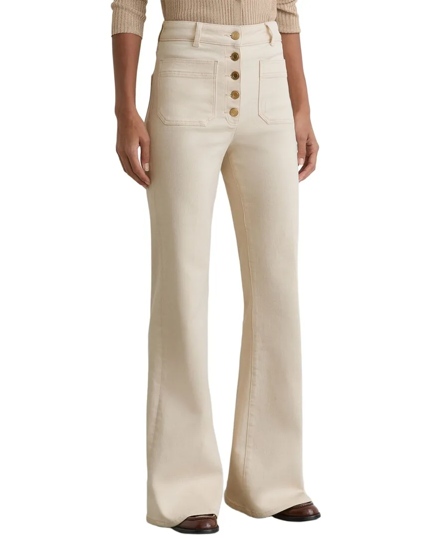 Petite Cali Patch Pocket Button Flared Jean by Reiss