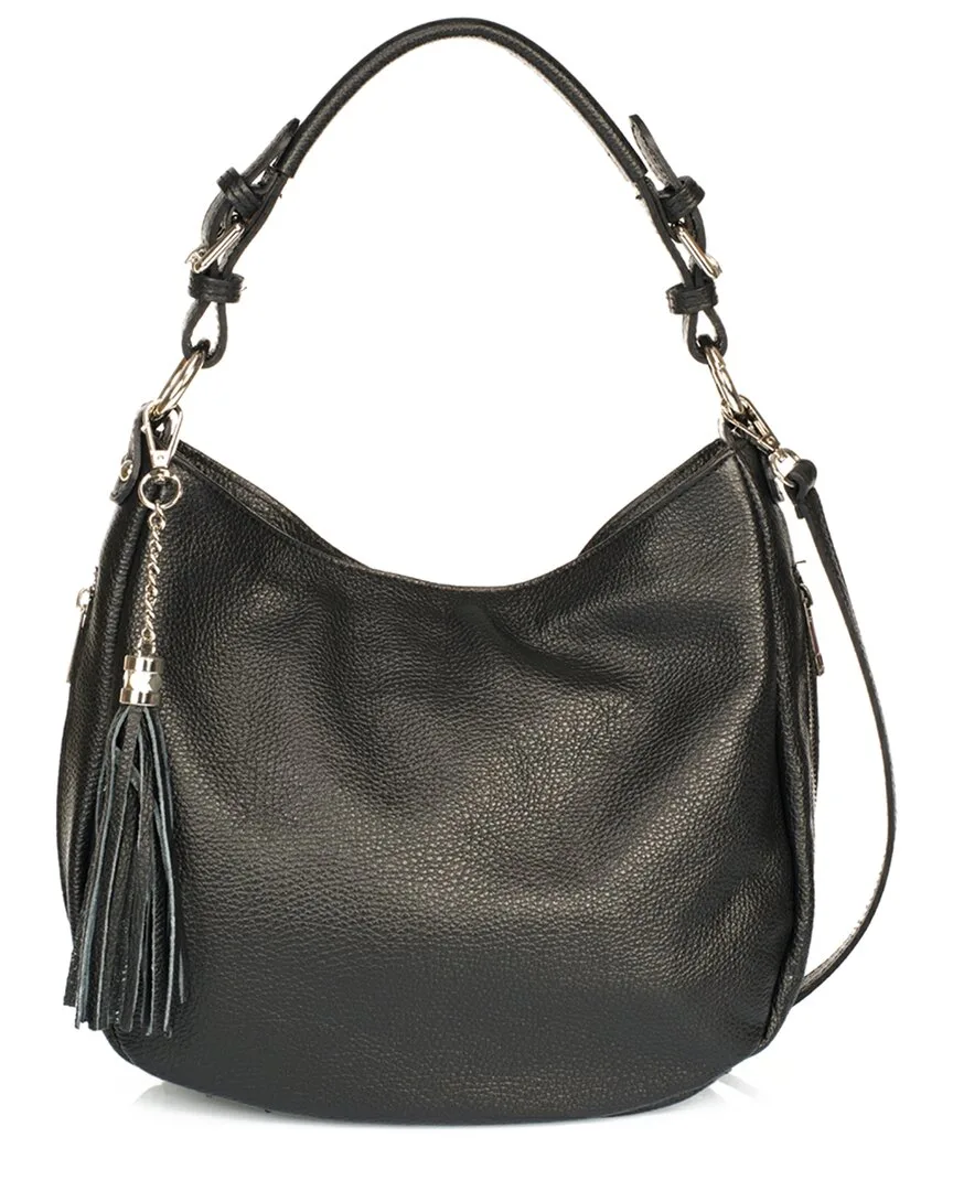 Leather Hobo Bag by Italian Leather