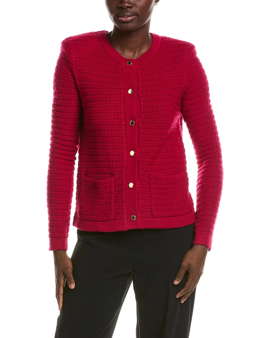 Front Pocket Cardigan by Halston