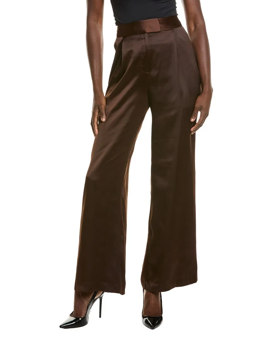 Wide Leg Satin Trouser