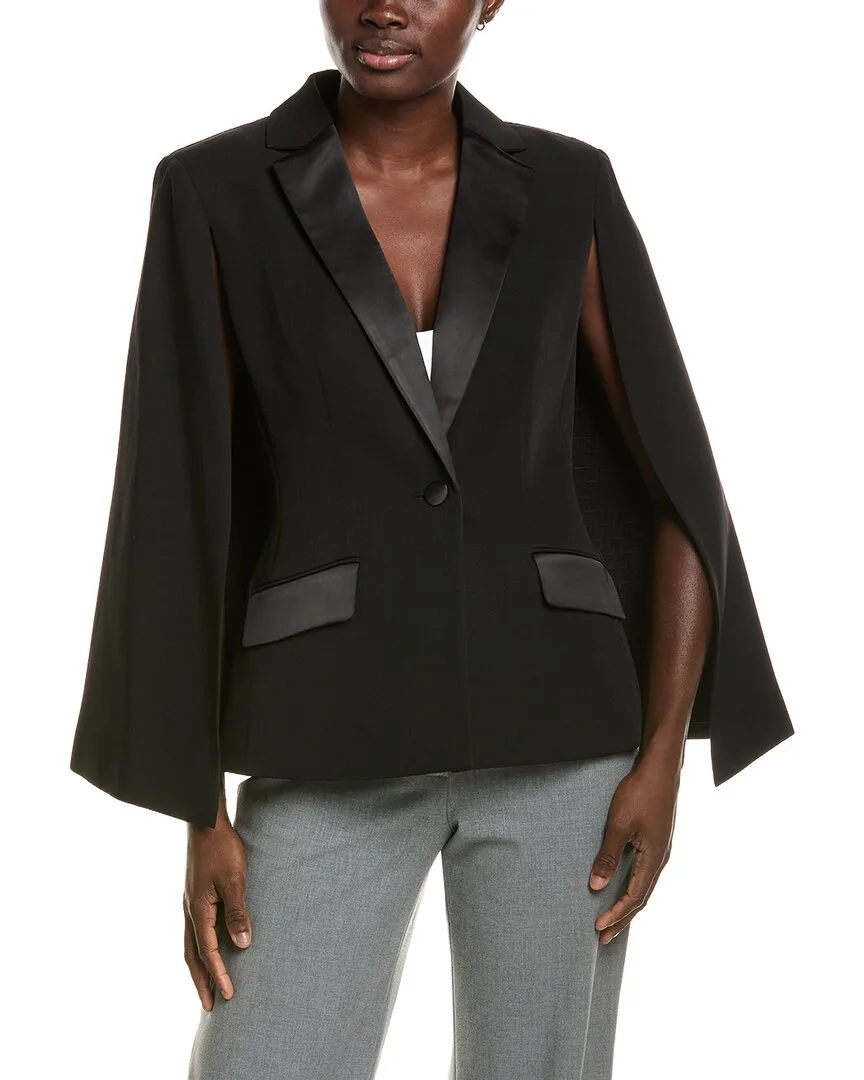 Tuxedo Capelet Blazer by Halston
